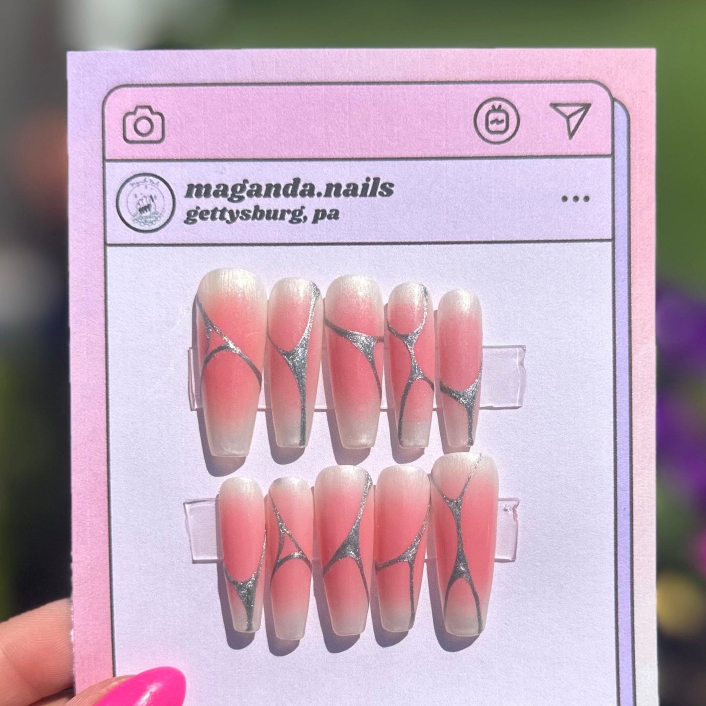 Pink Ombré Abstract