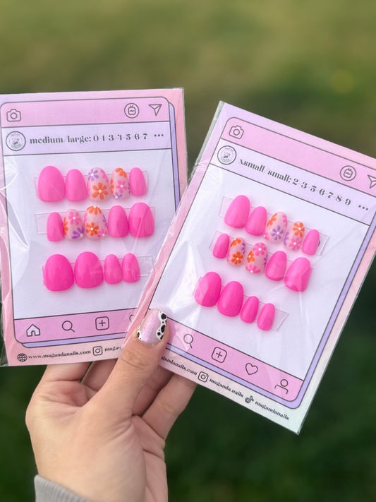 Hot Pink Spring Flowers