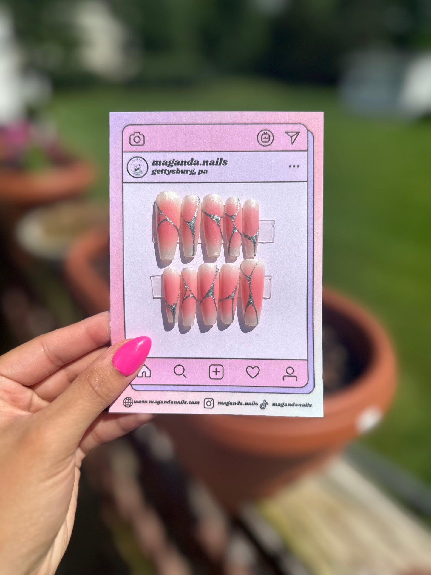 Pink Ombré Abstract