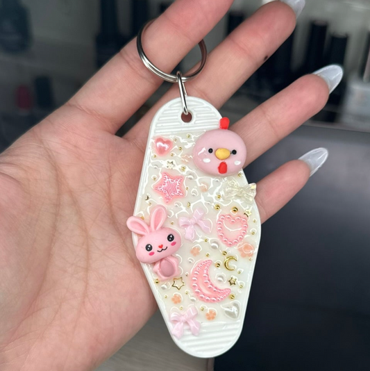 Light Pink Chicken & Bunny