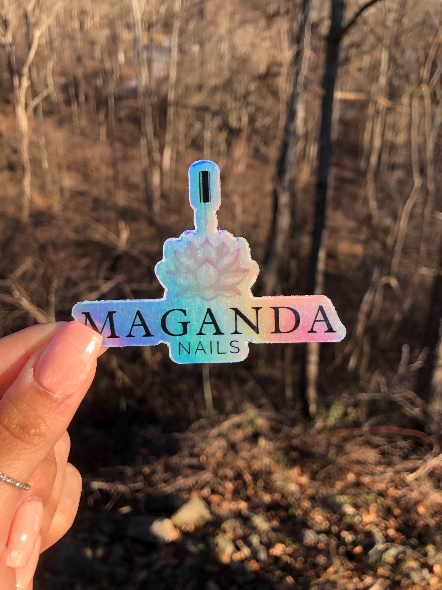 Holographic Maganda Nails Sticker