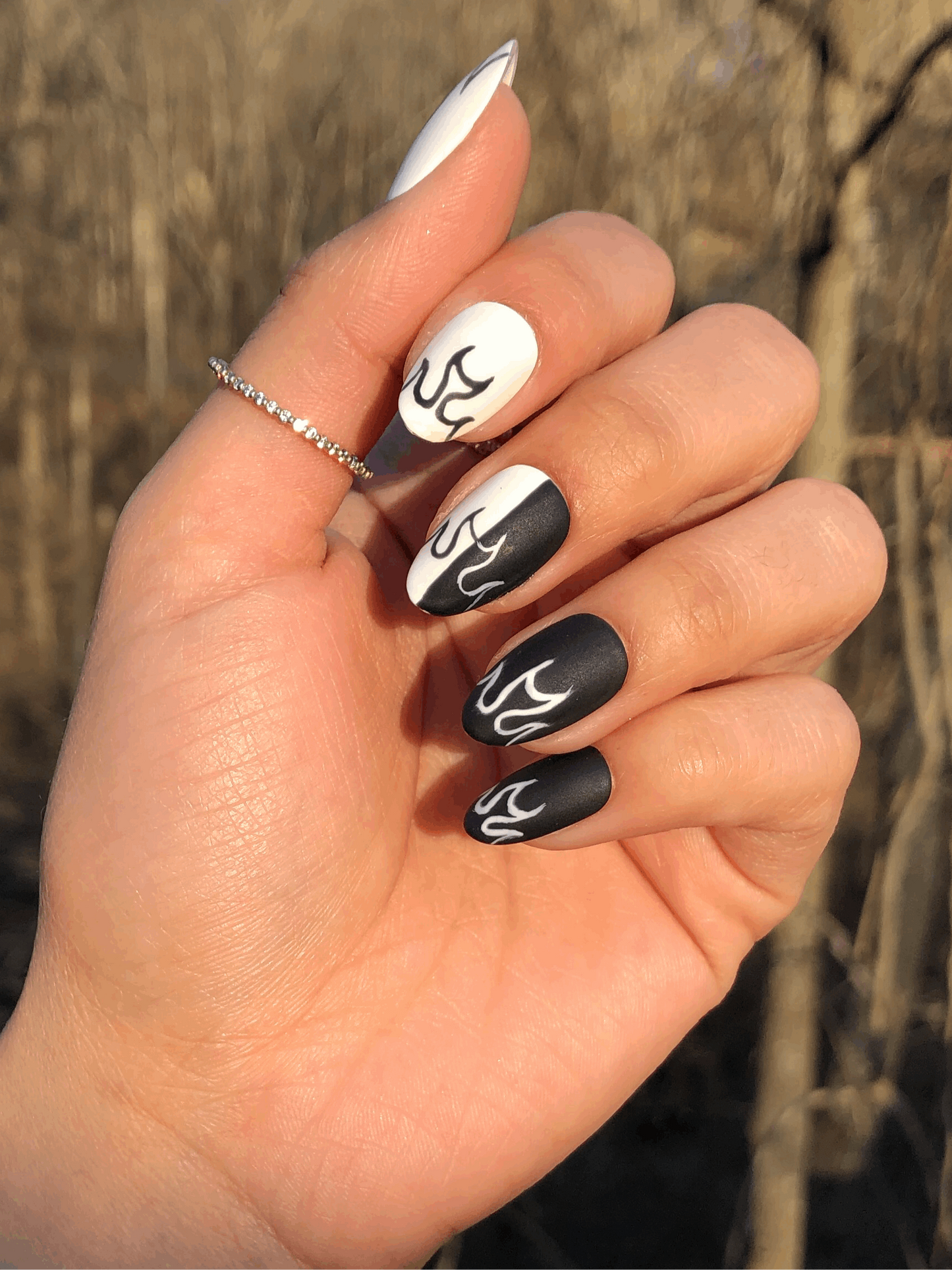Black & White Flames