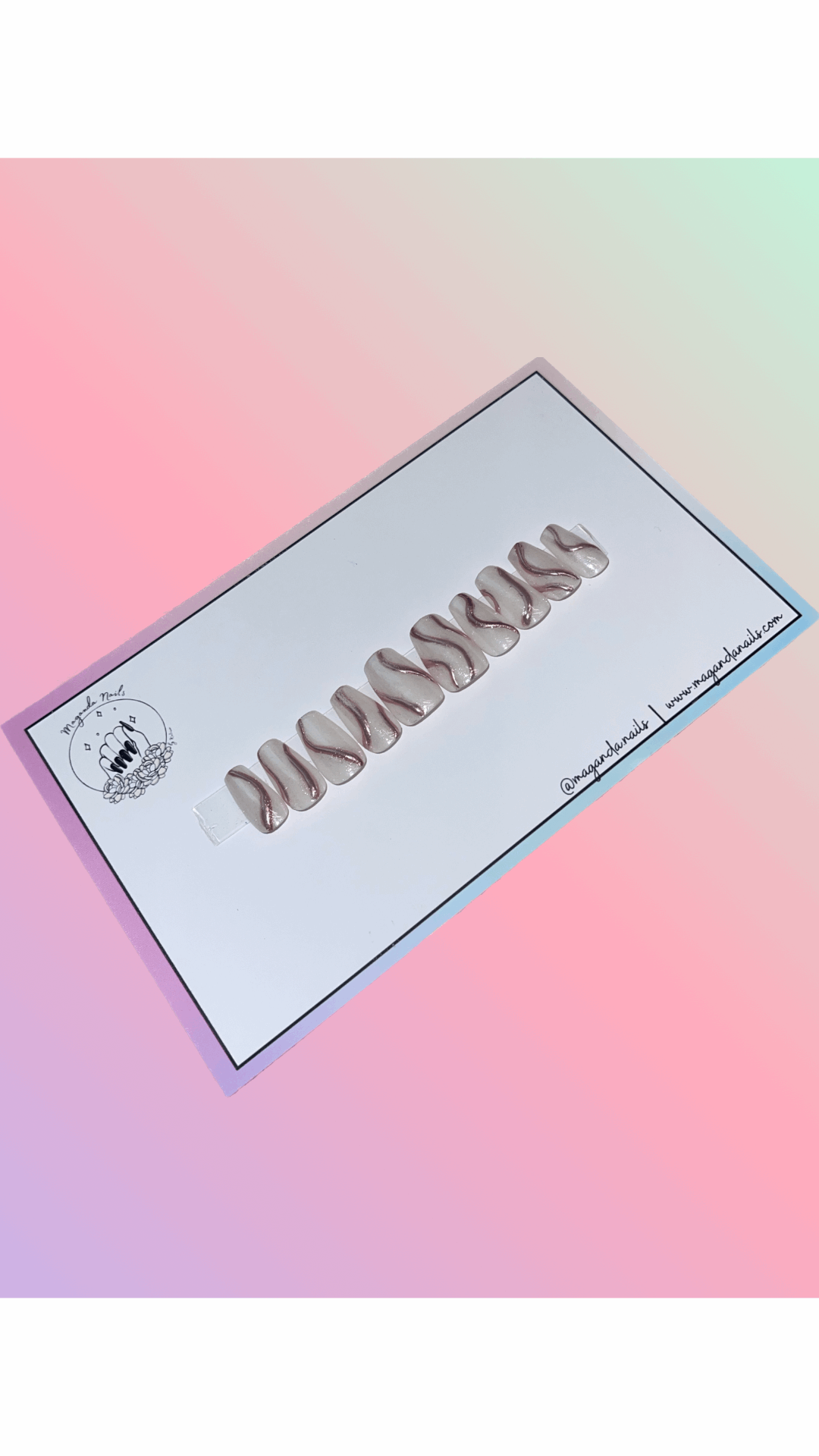 Rose Chrome Swirls
