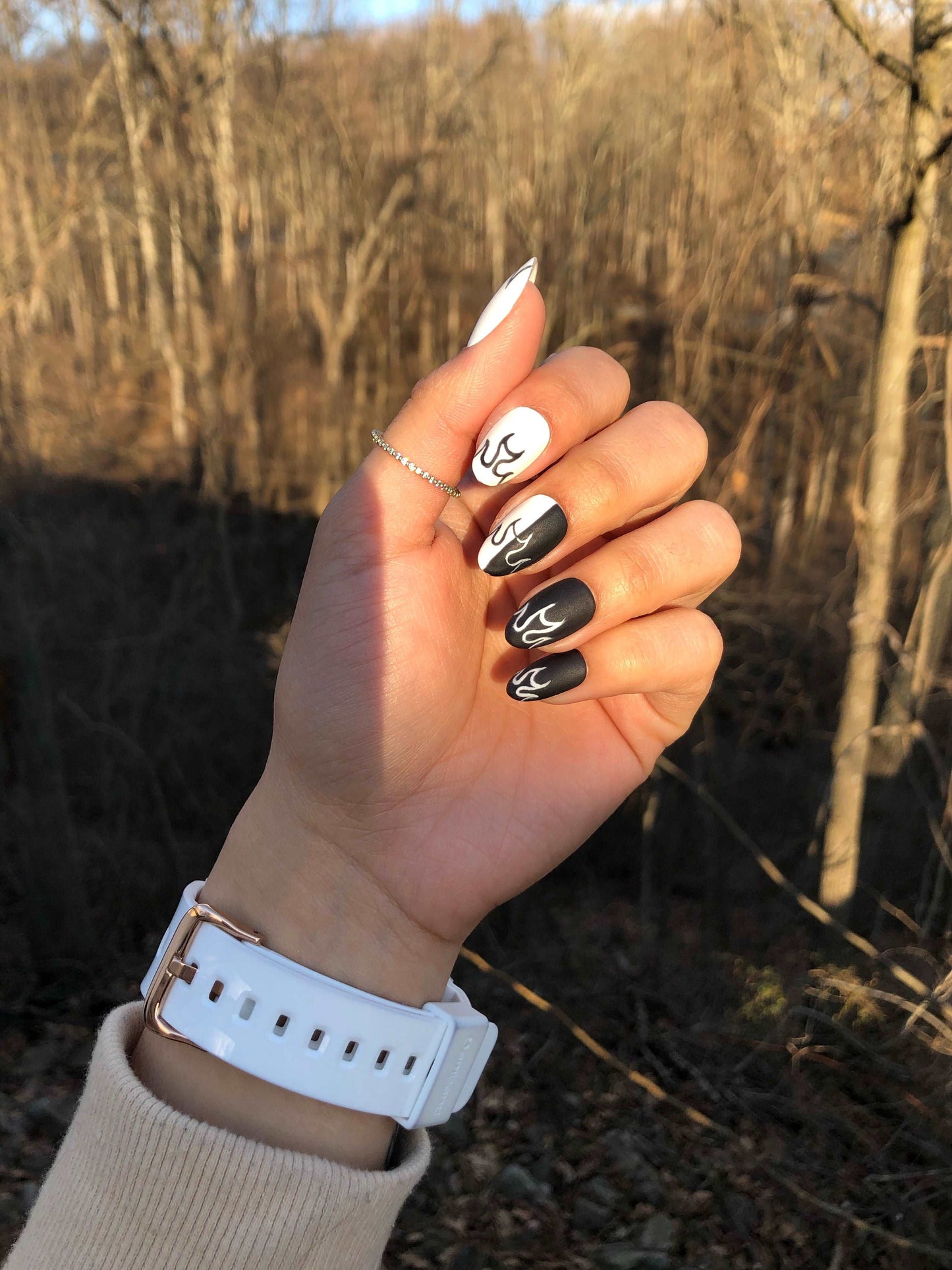 Black & White Flames