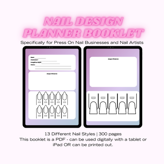 Nail Design Planner PLUS - Digital Product