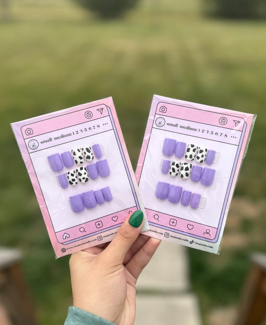 Purple Cow Print - Small/Medium