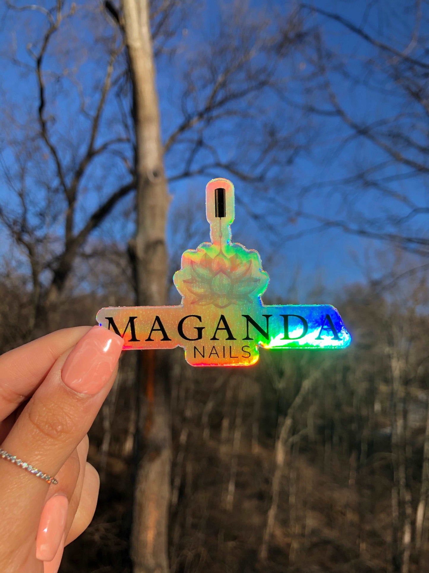 Holographic Maganda Nails Sticker